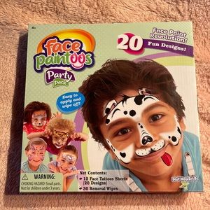 Party pack face painting and tattoos